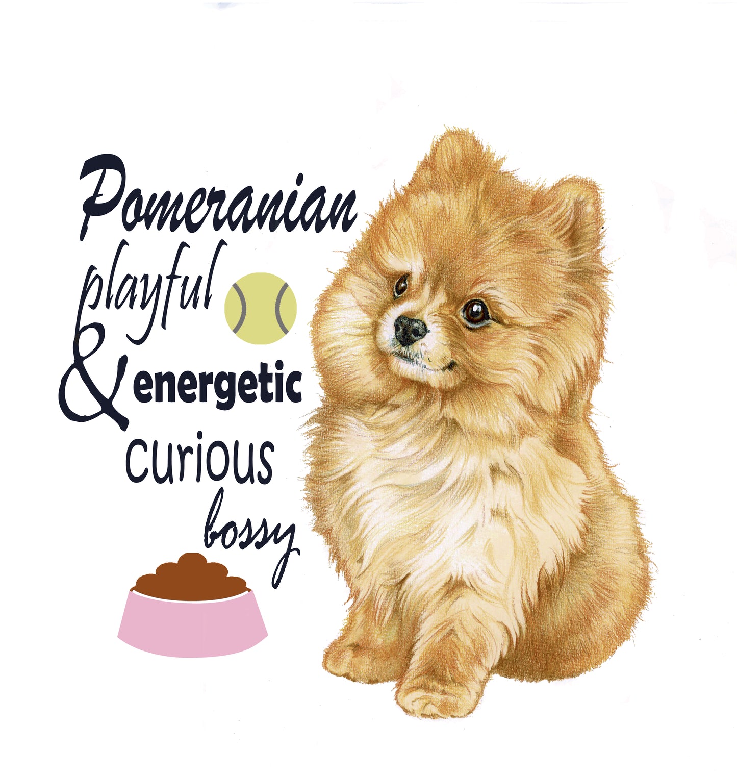 Katoenen winkelshopper met bedrukking - Pomeriaan