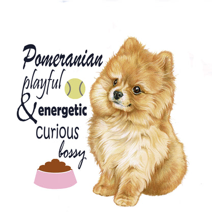 Katoenen winkelshopper met bedrukking - Pomeriaan