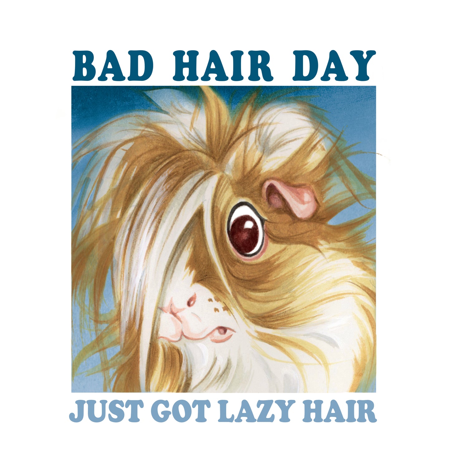 Katoenen winkelshopper met bedrukking - Bad Hair Day - Cavey