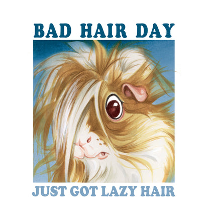 Katoenen winkelshopper met bedrukking - Bad Hair Day - Cavey