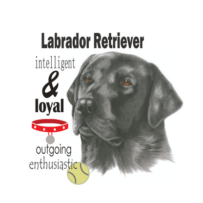 Katoenen winkel/bigshopper - Zwarte Labrador Retriever