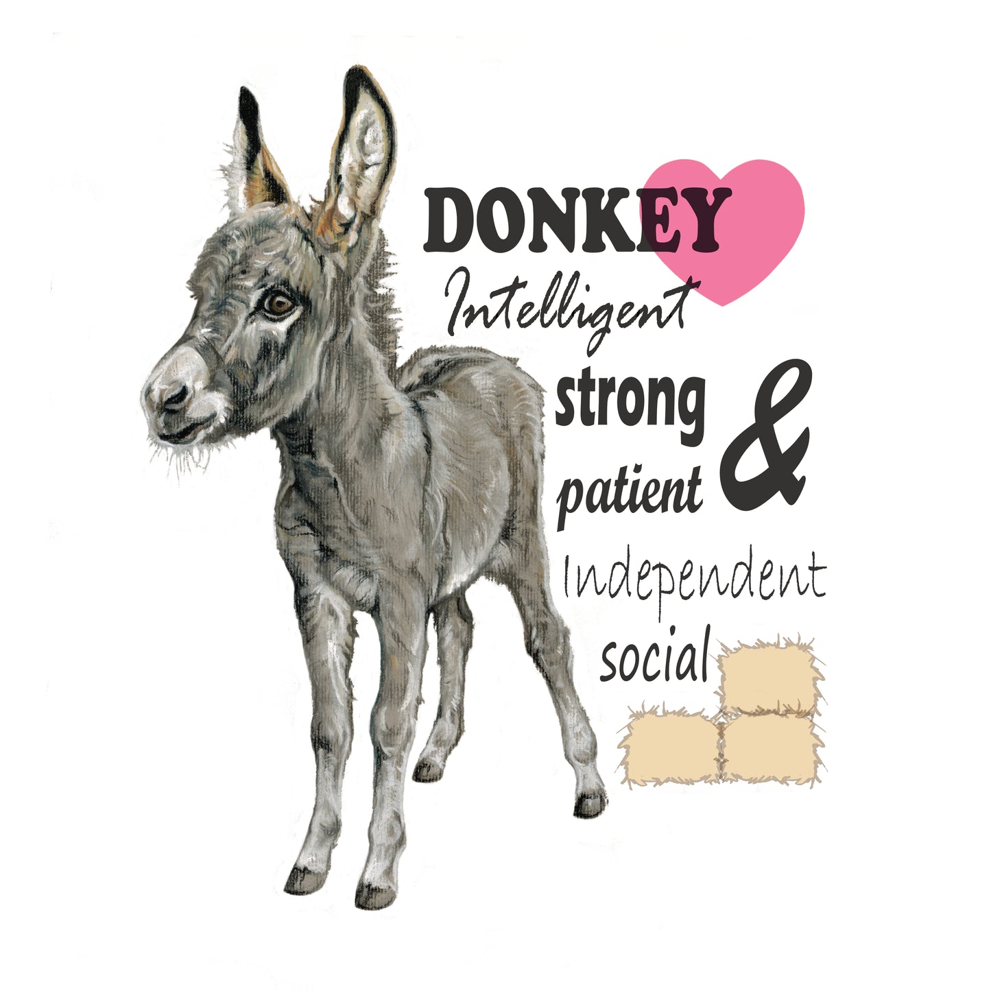 Katoenen winkel/bigshopper - Ezel