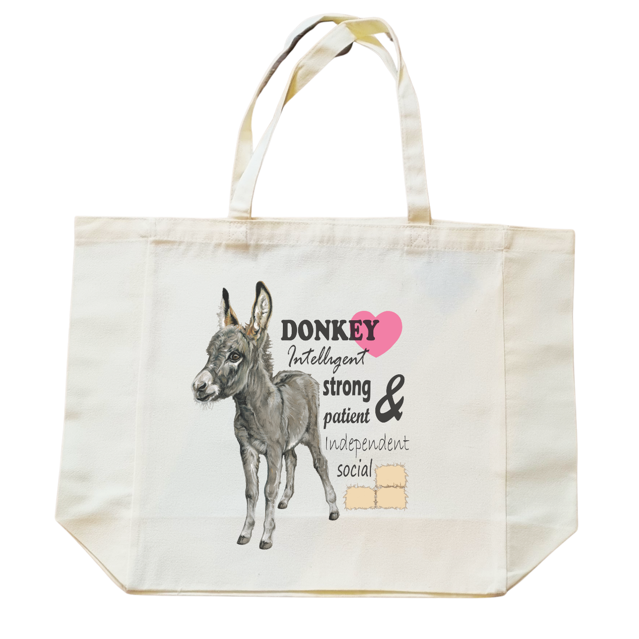 Katoenen winkel/bigshopper - Ezel