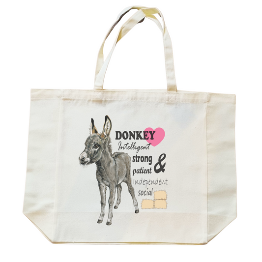 Katoenen winkel/bigshopper - Ezel