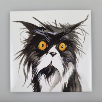Koelkastmagneet - Kattenkop