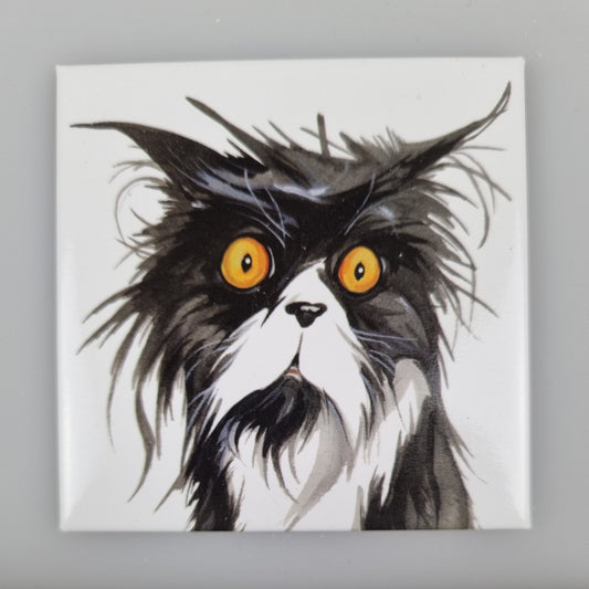 Koelkastmagneet - Kattenkop