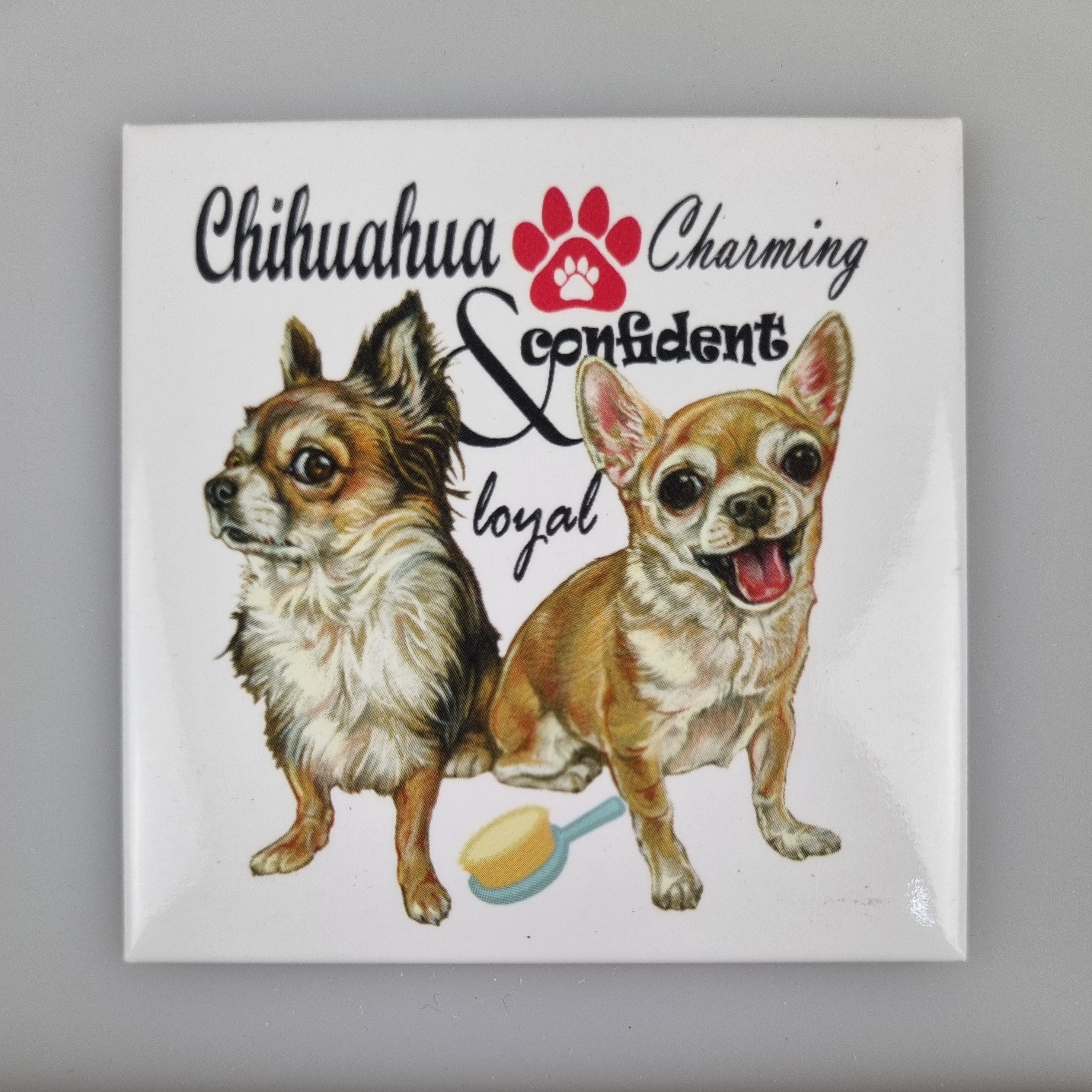 Koelkastmagneet - Chihuahua met tekst