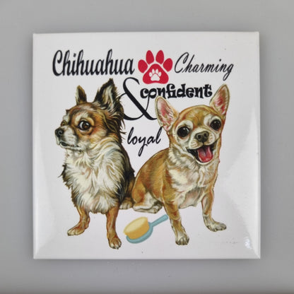 Koelkastmagneet - Chihuahua met tekst