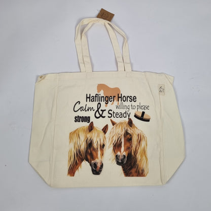 Einkaufstasche aus Baumwolle mit Aufdruck - Haflingers