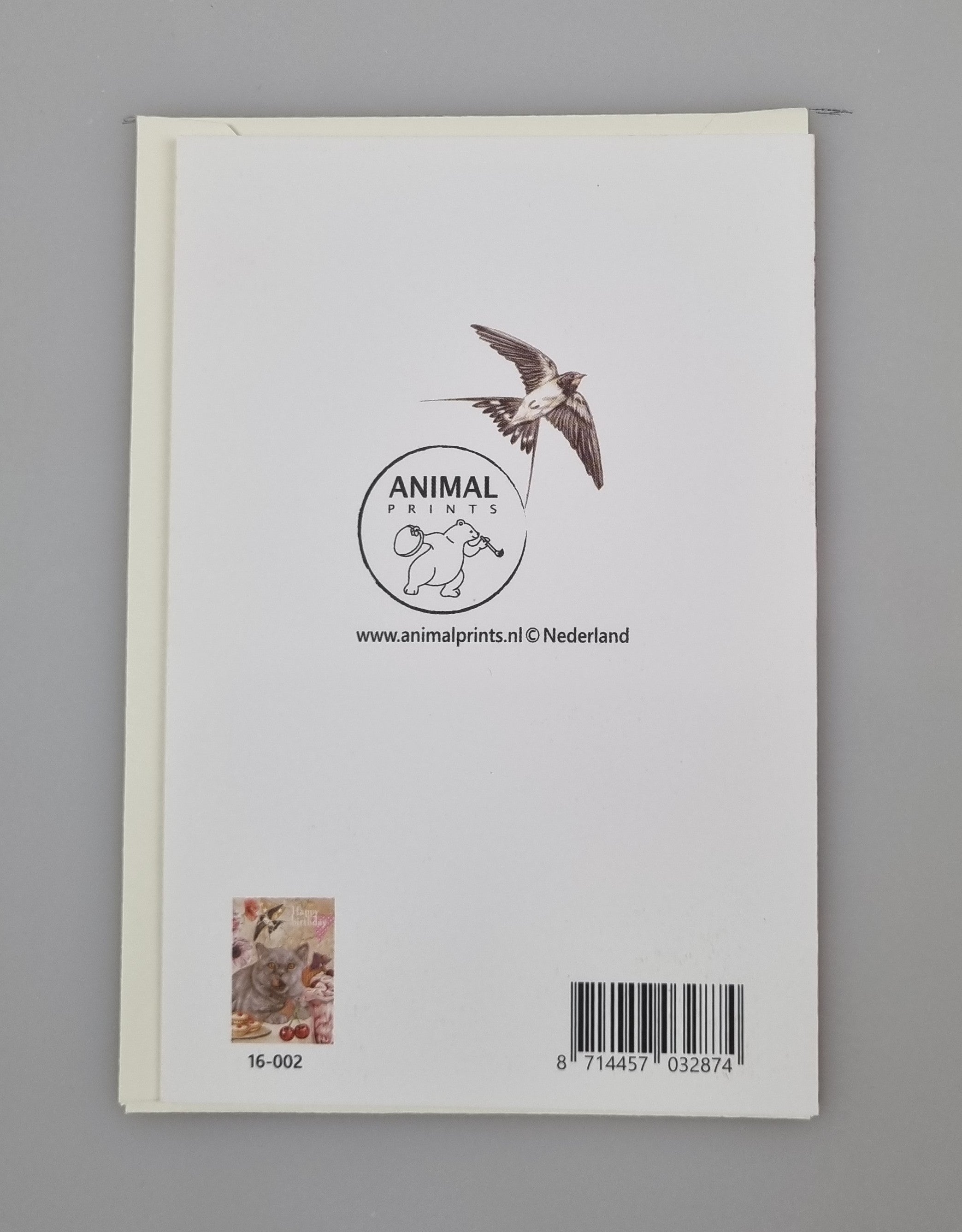 Staande klapkaart thema - Happy Birthday - Cat