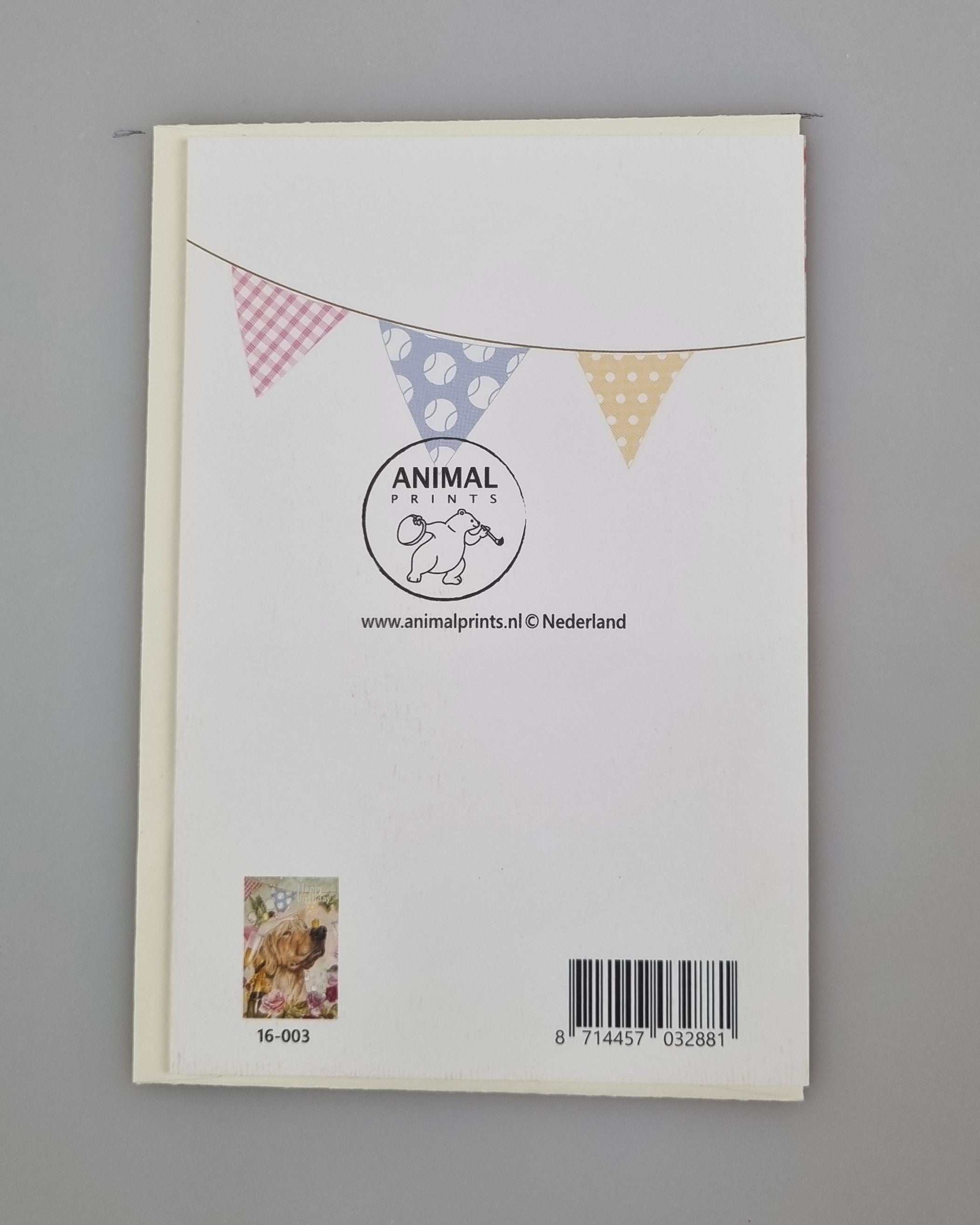 Staande klapkaart thema - Happy Birthday - Dog