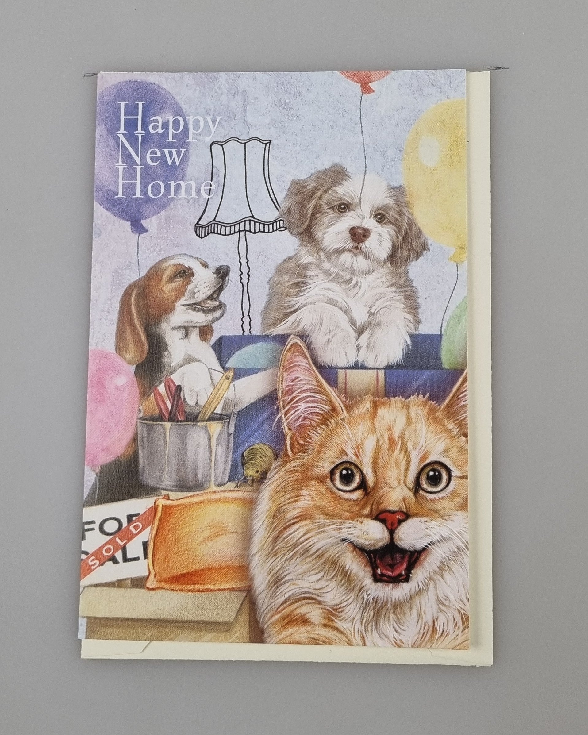 Staande klapkaart thema - Happy New Home