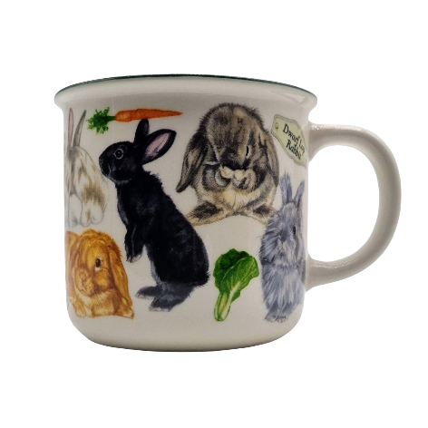 Mokken met collage - Konijnen