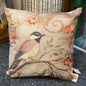 Kissen mit Vogelmotiv