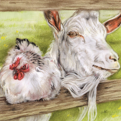 Set van 4 onderzetters - Boerderijserie