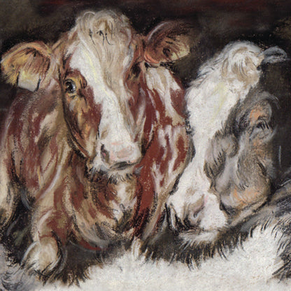 Set van 4 onderzetters - Koeienserie