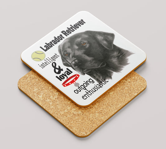 Onderzetter - 38-035 Labrador Retriever Zwart