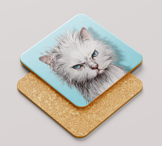 Onderzetter - 38-040 Witte Kat