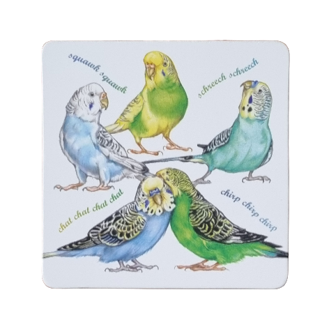 Onderzetter - 38-073 Parkieten collage