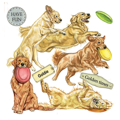 Onderzetter - 38-077 Golden Retriever collage