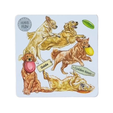 Onderzetter - 38-077 Golden Retriever collage