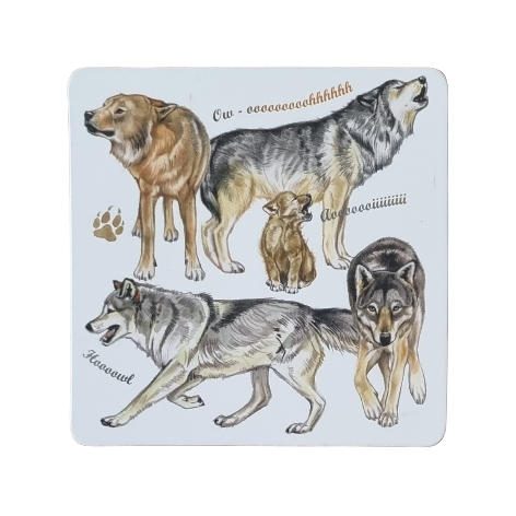 Onderzetter - 38-078 Wolven collage