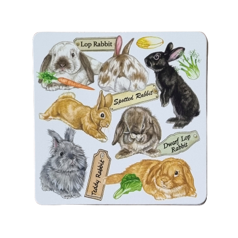 Onderzetter - 38-086 Konijnen collage