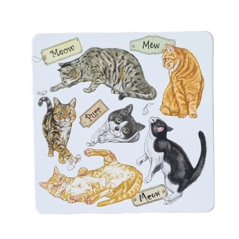 Onderzetter - 38-087 Katten collage