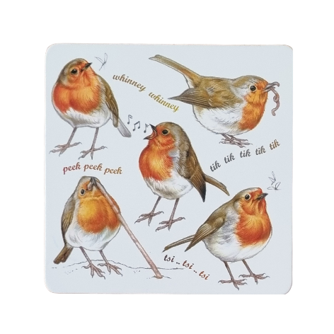 Onderzetter - 38-090 Roodborst collage