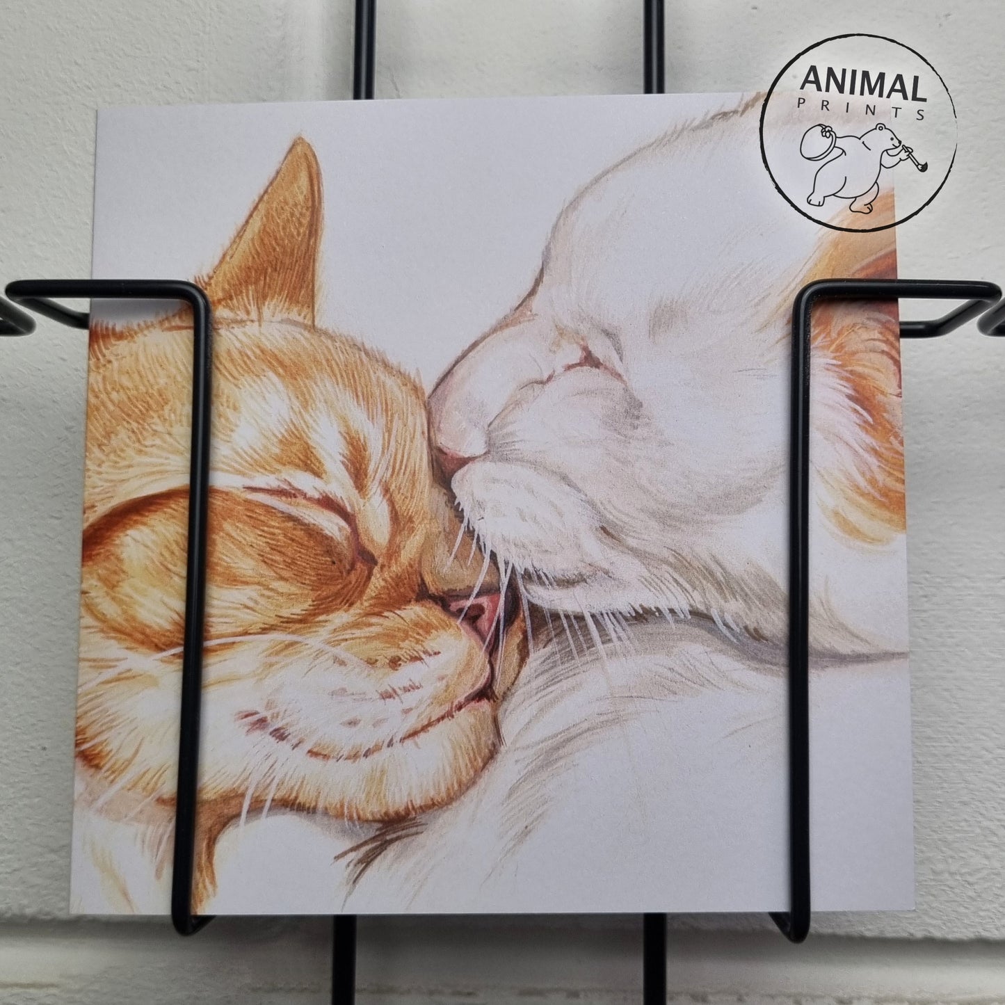 Square card - Cat love..