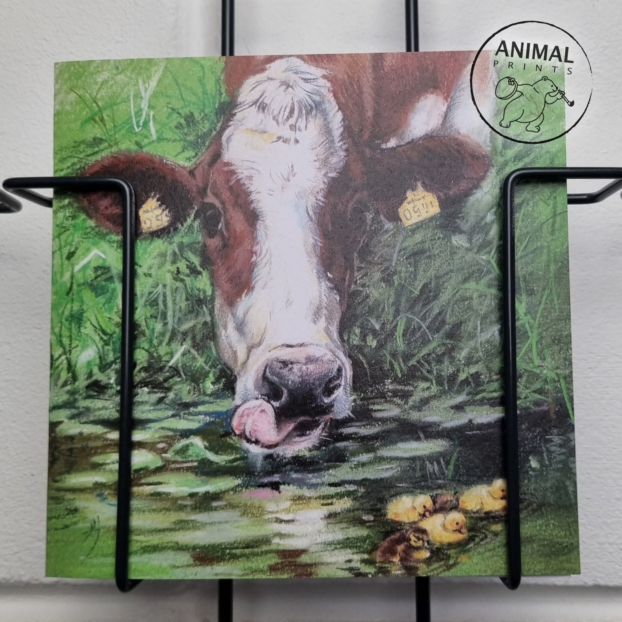 Vierkante kaart - Wie heeft er behoefte aan een oude koe uit de sloot, als er nieuwe gewoon naast staan?