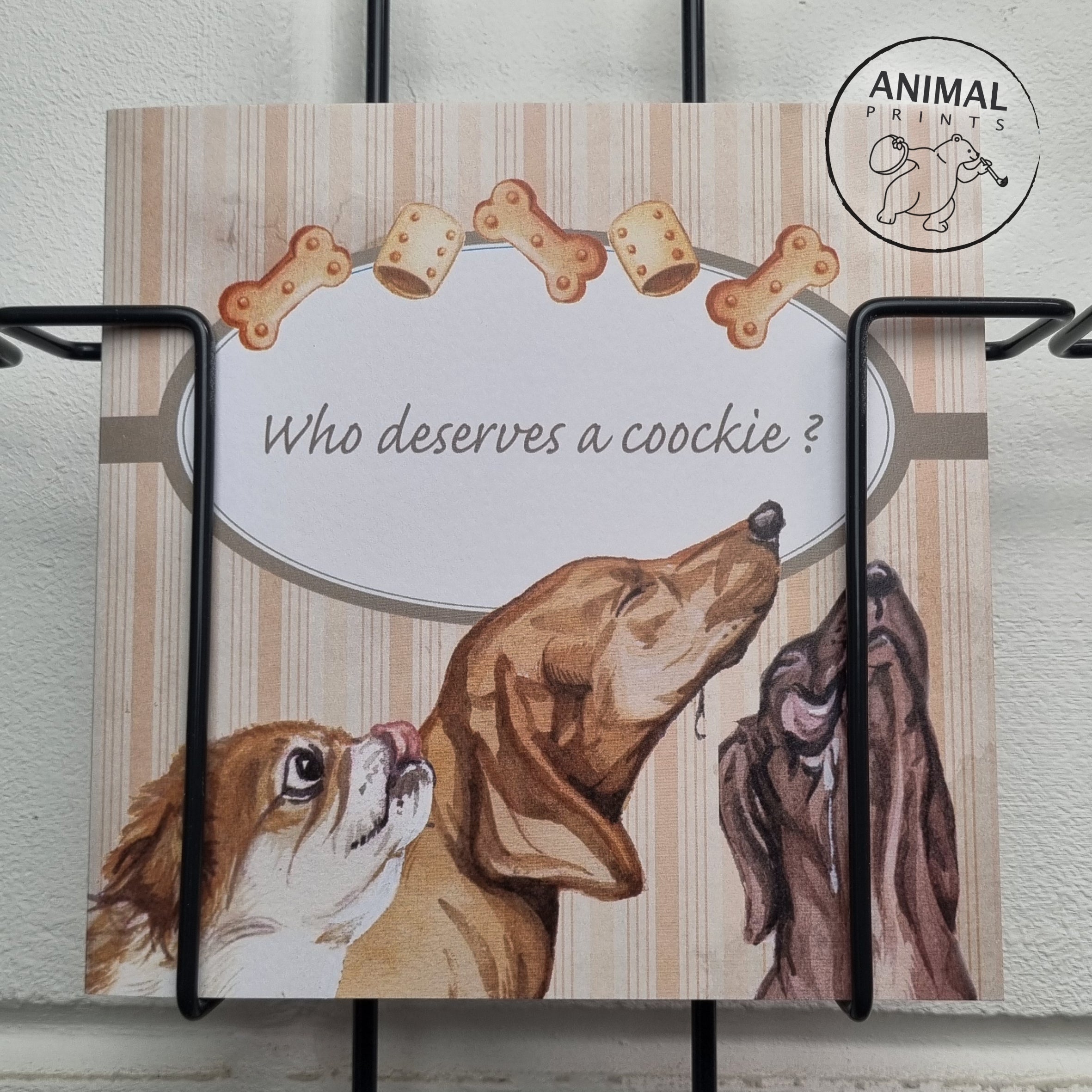 Vierkante kaart - Who deserve a cookie?
