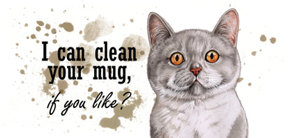 Mok "I can clean up your Mug" - Cat 2 - New collection
