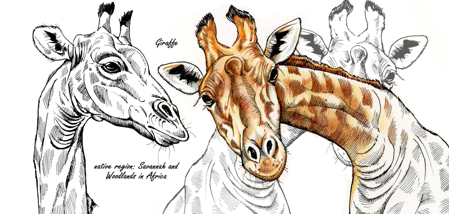 Tassenserie Wildtiere – Giraffe