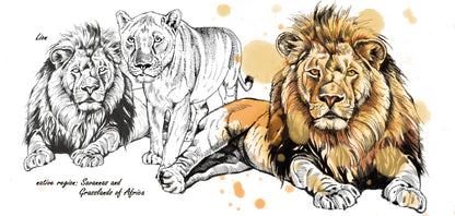 Tassenserie Wildtiere – Löwe