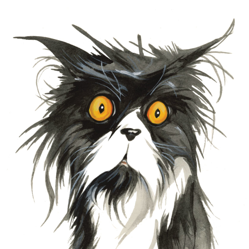 Koelkastmagneet - Bad Hair Day - Kat