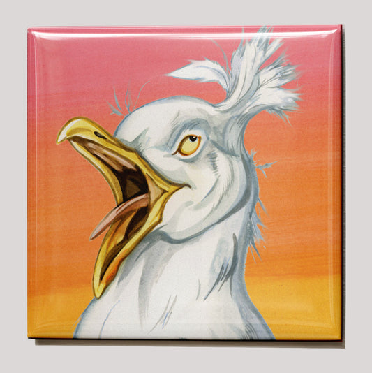 Kühlschrankmagnet – Bad Hair Day – Silver Gull