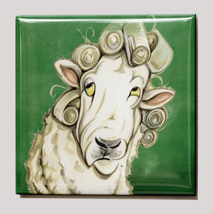 Kühlschrankmagnet – Bad Hair Day – Schaf