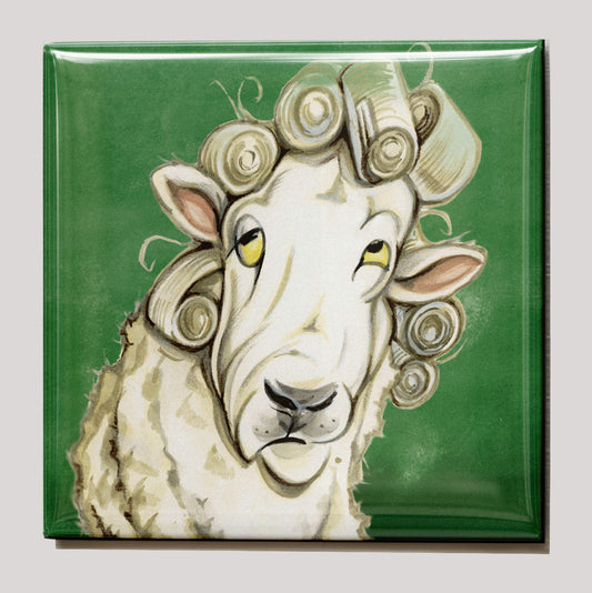 Kühlschrankmagnet – Bad Hair Day – Schaf
