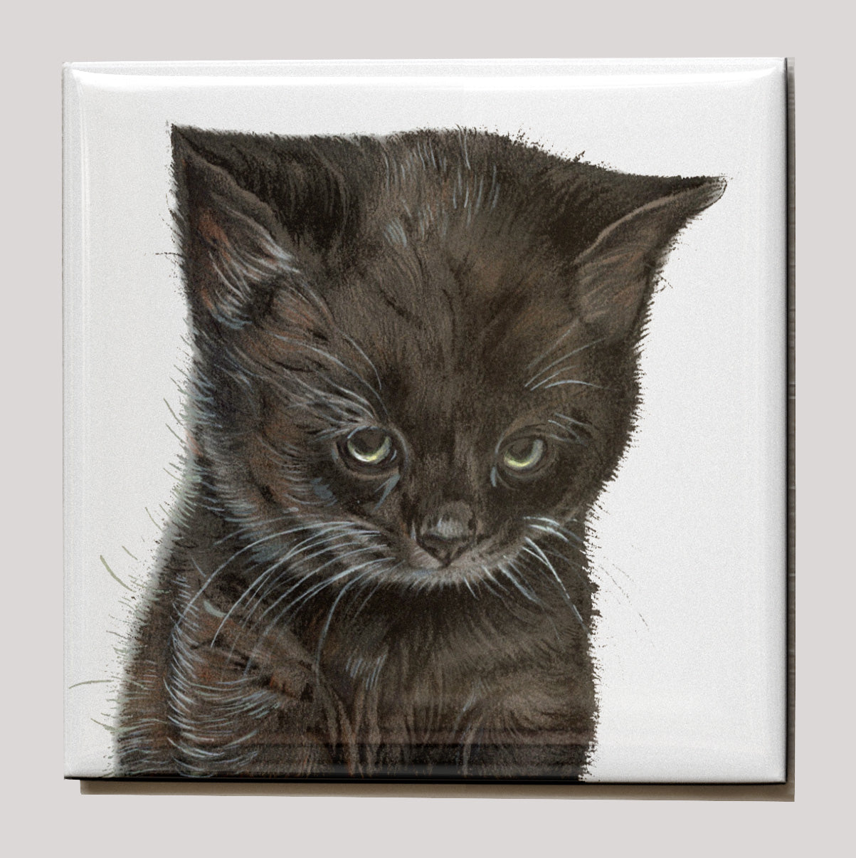 Koelkastmagneet - Zwarte Kat