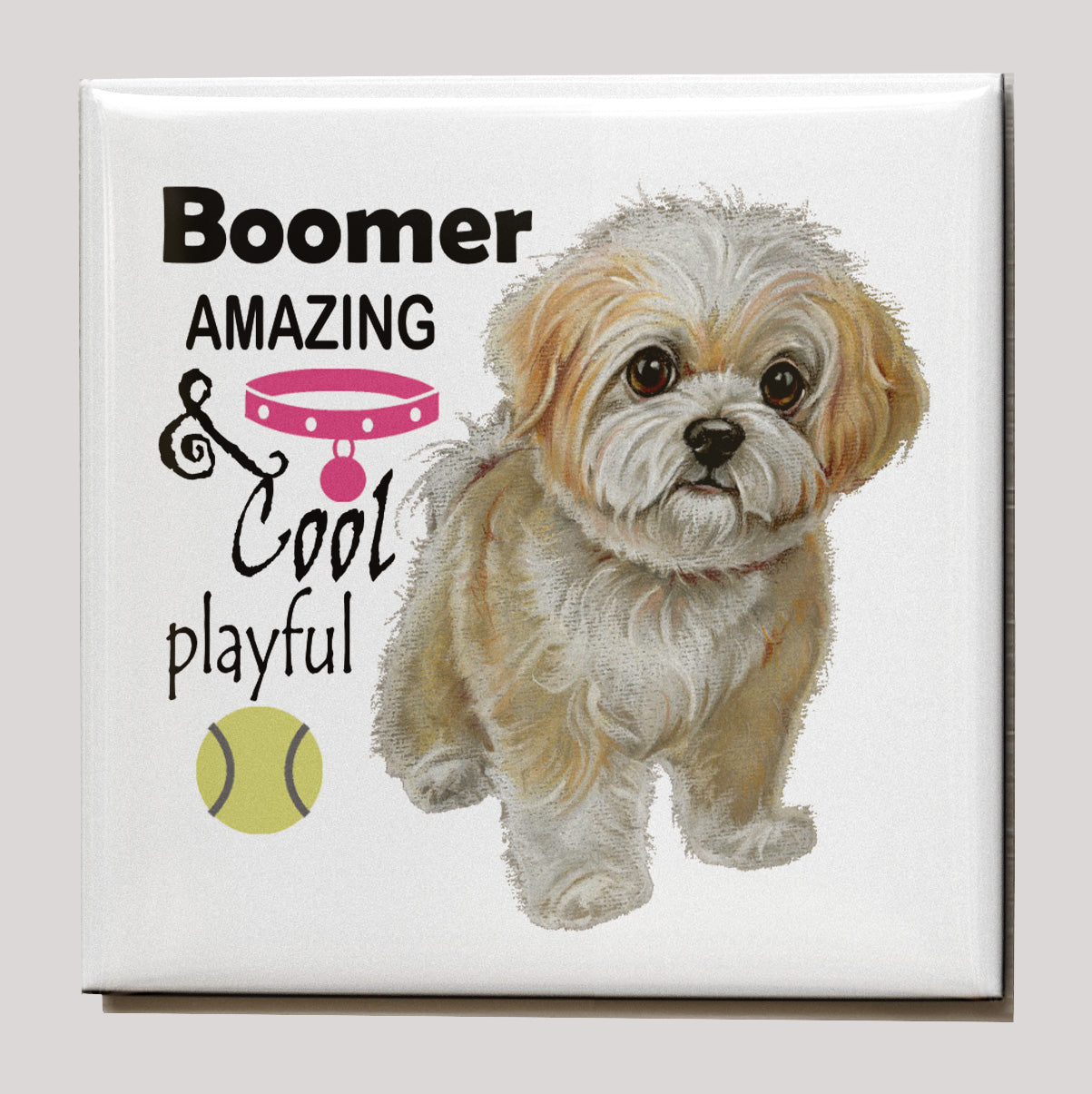 Kühlschrankmagnet - Boomer mit Text