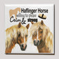 Koelkastmagneet - Haflinger met tekst