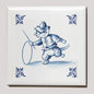 Kühlschrankmagnet - Katze (Delft-Blau) - Hooping