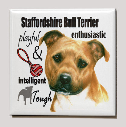 Koelkastmagneet - Staffordshire Bull Terrier