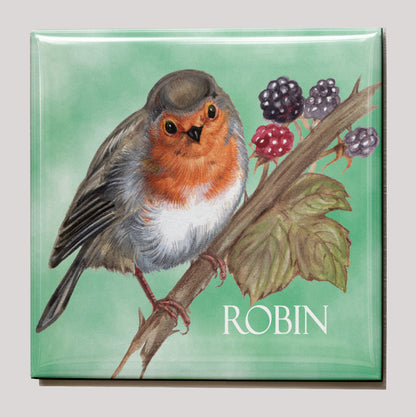 Koelkastmagneet - Roodborstje / Robin