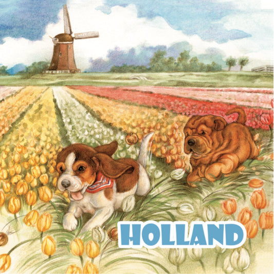 Koelkastmagneet - Hollandse Bloembollenvelden