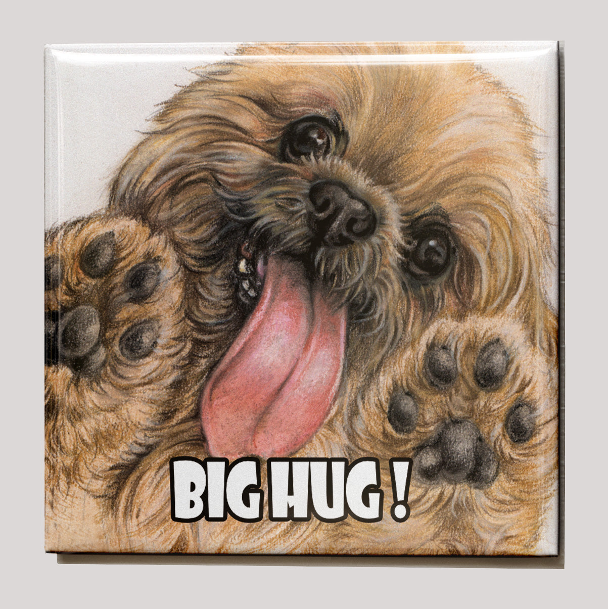 Koelkastmagneet - Hond - Big Hug