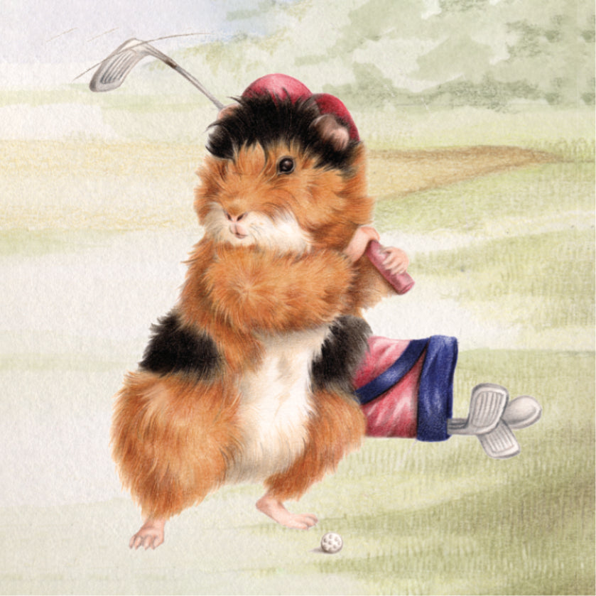 Koelkastmagneet - Golvende Cavia