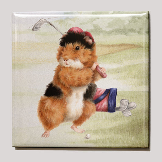 Koelkastmagneet - Golvende Cavia