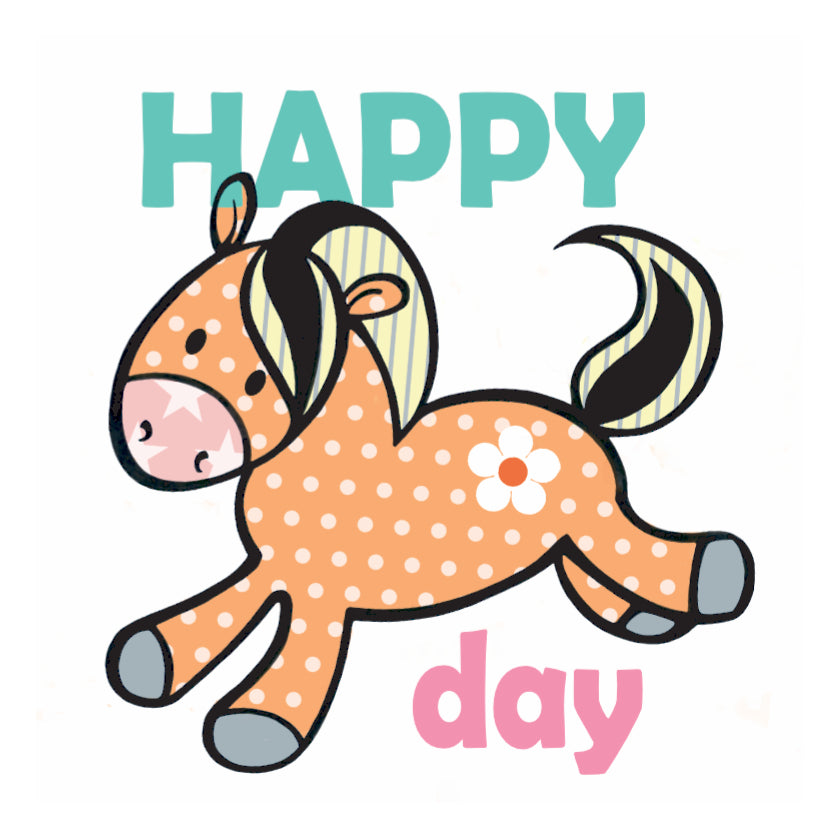 Koelkastmagneet - Pony Fjord - Happy Day